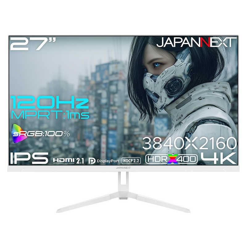 JAPANNEXT ゲーミングモニターホワイト HDMI2.1 DPDSC相当 PS5 4K