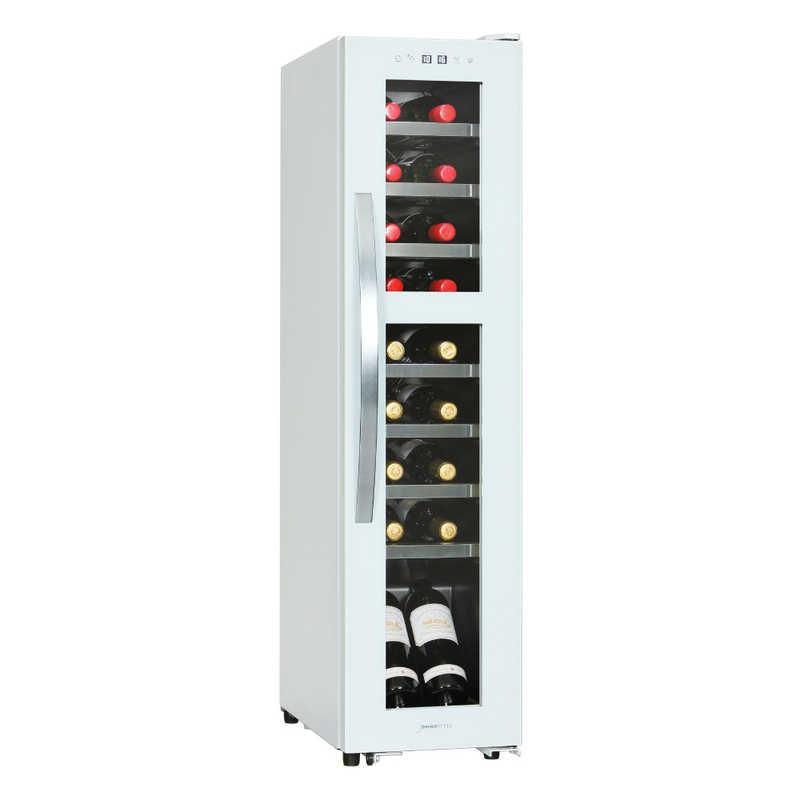 デバイスタイル コンプレッサ式18本用ワインセラー ［18本 / 右開き］ DCG-C18S-W（標準設置無料）の画像