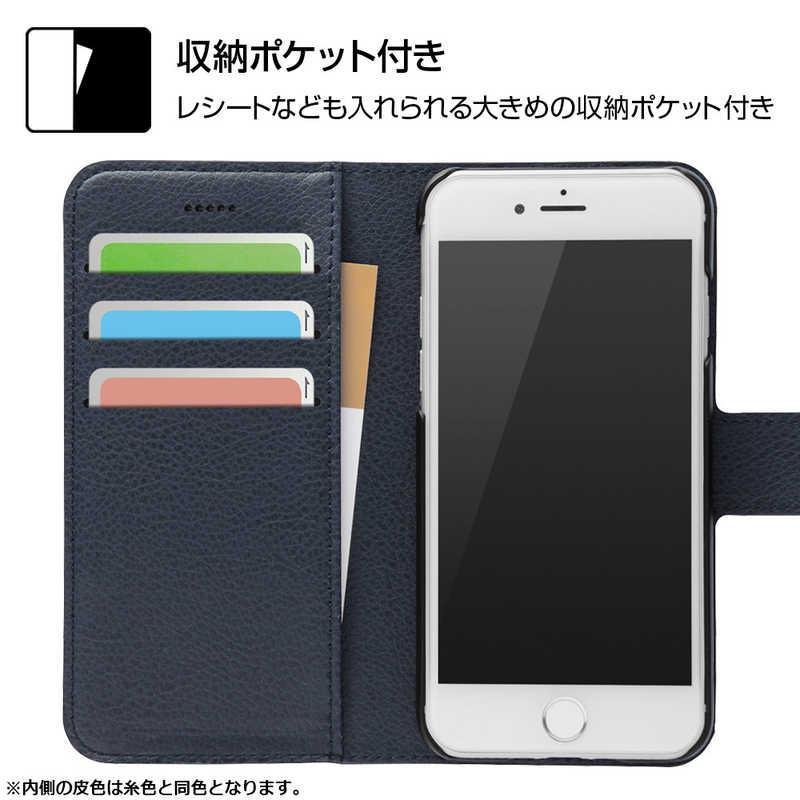 レイアウト　iPhone SE 第2世代 4.7インチ/8/7 手帳 シンプル マグネット ブラウン　RT-P24ELC1/DK｜y-kojima｜04