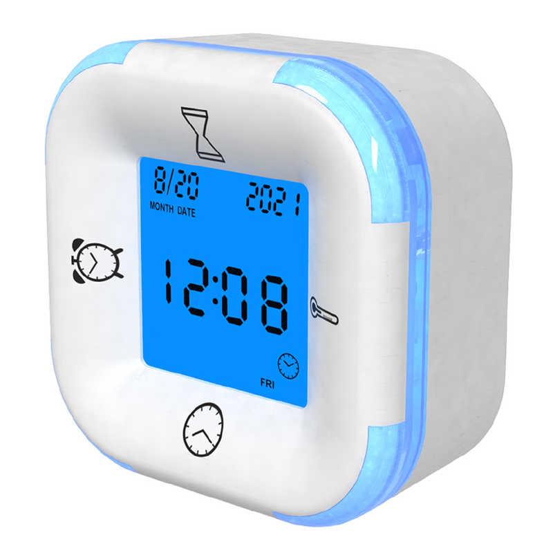保土ヶ谷電子販売 回転式デジタル置き時計ACKTK1WH ホワイト 保土ヶ谷電子販売 回転式デジタル置き時計ACKTK1WH ホワイト