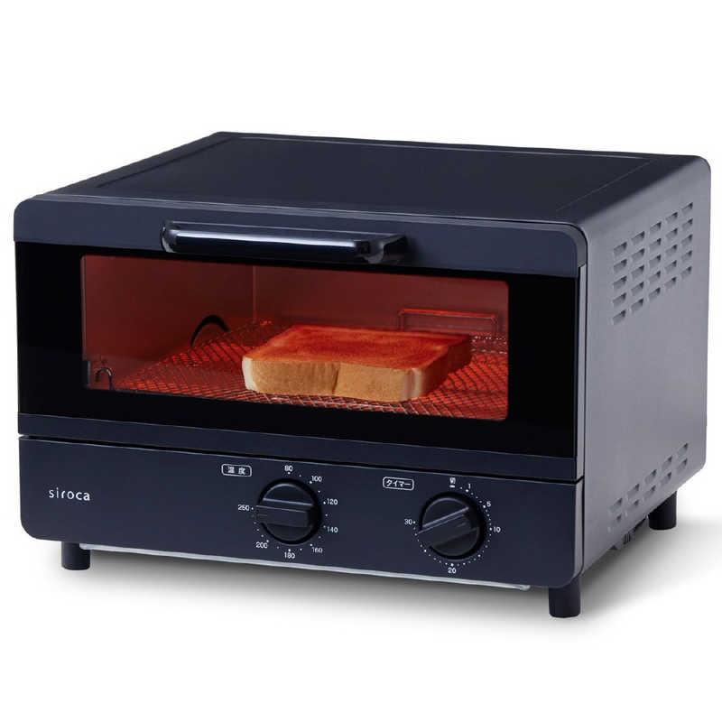 SIROCA オーブントースター 1200W/食パン4枚 ブラック ST-211K SIROCA オーブントースター 1200W/食パン4枚 ブラック ST-211K