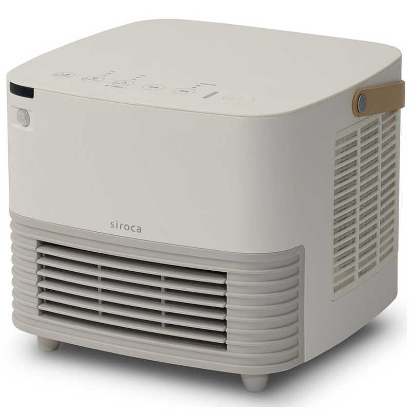 SIROCA 人感センサー付き セラミックファンヒーター ポカCUBE 1200W
