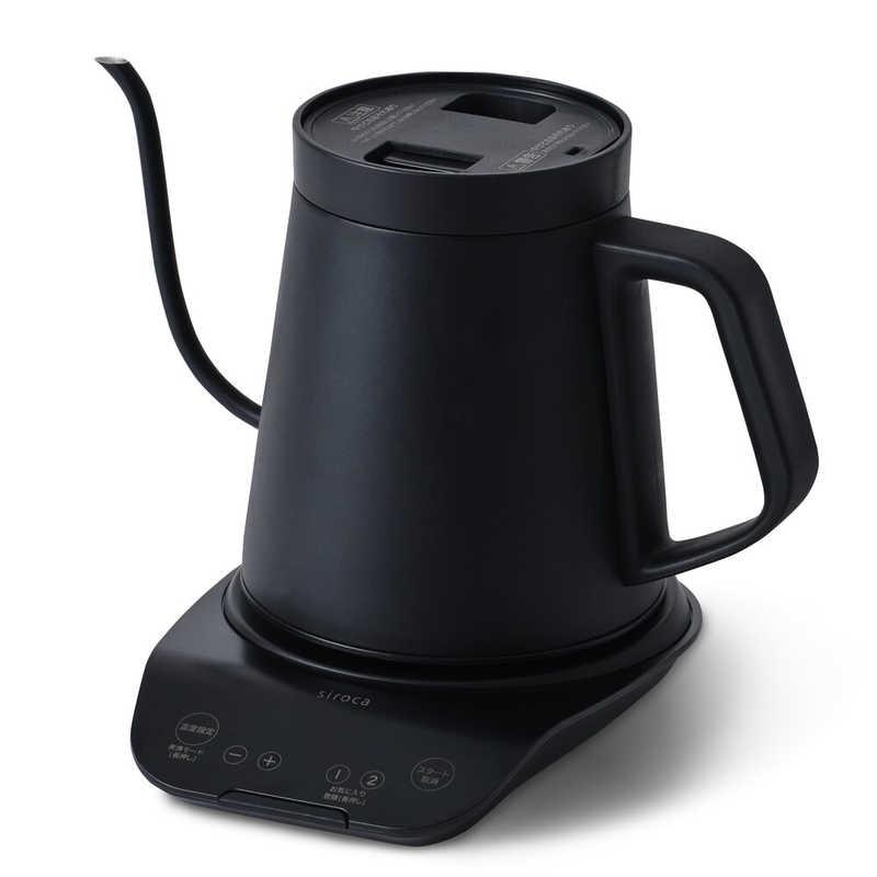 SIROCA シロカ 温度調節電気ケトル 0.8L ブラック SK-D271 : コジマ