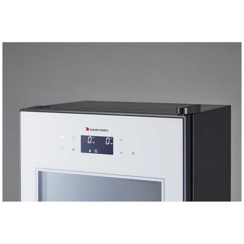 さくら製作所 低温冷蔵クーラー ワインセラー ドリンクセラー ZERO CHILLED 20本 右開き OSK20-W ホワイト（標準設置無料）の画像