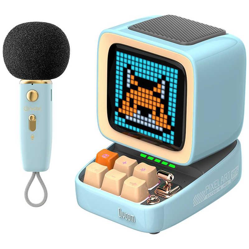 即購入歓迎　Divoom TivooMax ワイヤレススピーカー アラーム　通知 DIVOOM スピーカー blue ［Bluetooth対応］ Ditoo-5Mblue : コジマ