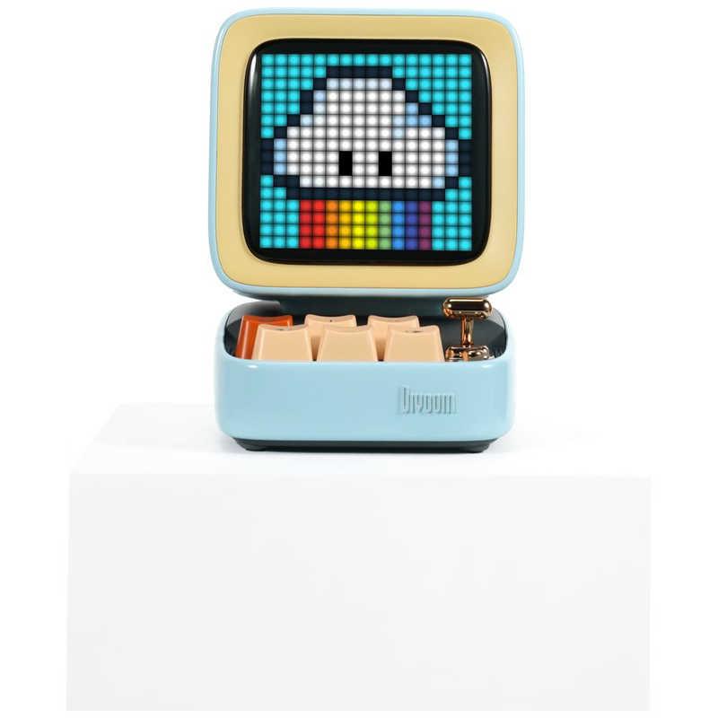 DIVOOM DITOO BLUE スピーカー マイク付き DIVOOM スピーカー blue ［Bluetooth対応］ Ditoo-5Mblue : コジマ