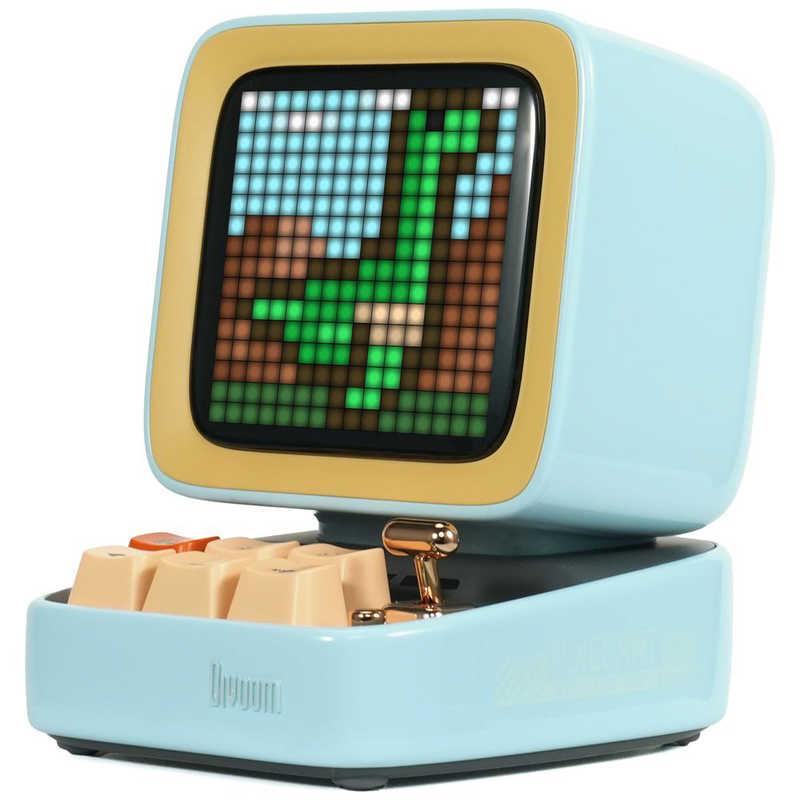 DIVOOM DITOO BLUE スピーカー マイク付き DIVOOM スピーカー blue ［Bluetooth対応］ Ditoo-5Mblue : コジマ