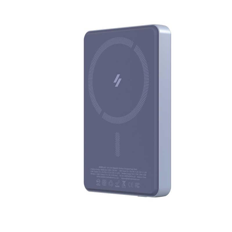 ADAMELEMENTS 超薄型マグネットワイヤレス充電モバイルバッテリー