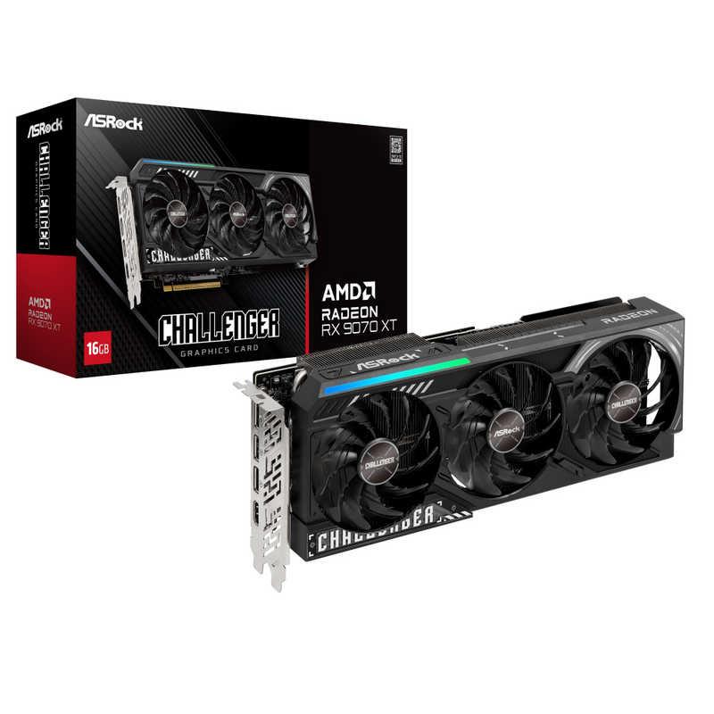 ASROCK　ASRock Radeon RX 9070XT Challenger ［Radeon RXシリーズ / 16GB］　RX9070XTCL16G（Yahoo!・コジマYahoo!店）