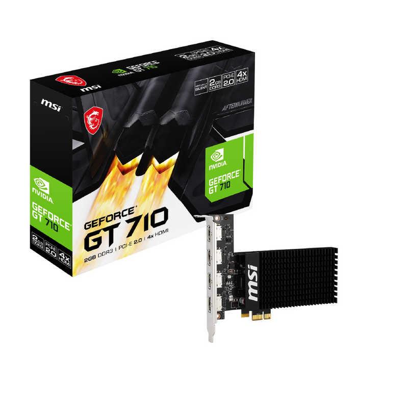 MSI GT 710 2GD3H 4HDMI ［GeForce GTシリーズ / 2GB