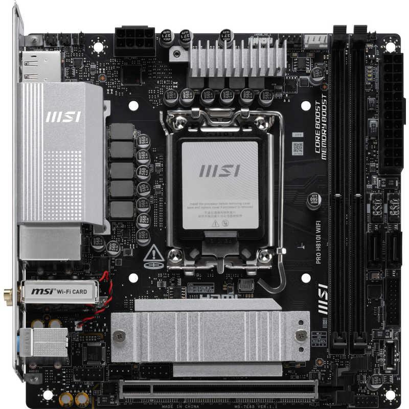 MSI マザーボード(LGA1851) ［MiniITX］ PRO H810I WIFI : コジマYahoo