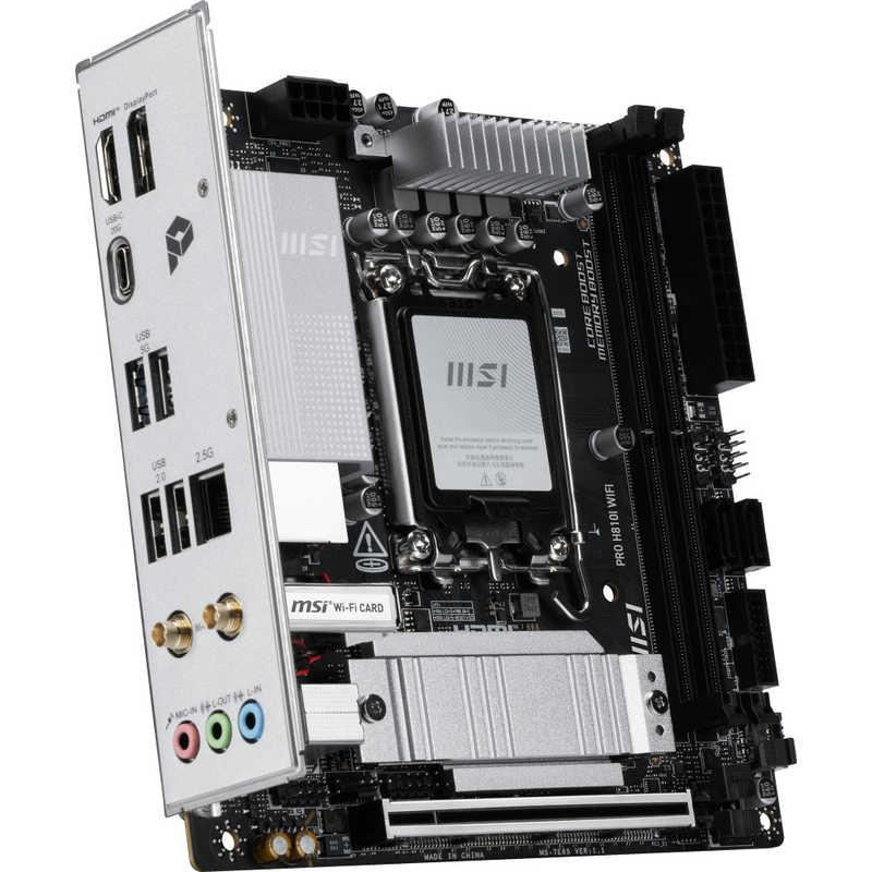 MSI マザーボード(LGA1851) ［MiniITX］ PRO H810I WIFI : コジマYahoo