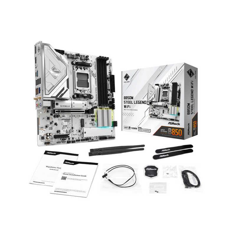 ASROCK　マザーボード(Socket AM5) ［MicroATX］　B850M Steel Legend WiFi_7