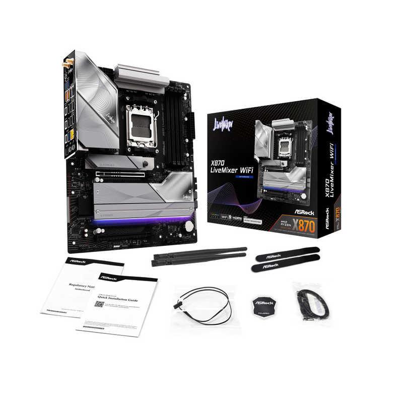 ASROCK マザーボード(Socket AM5) X870 Livemixer WiFi : コジマYahoo