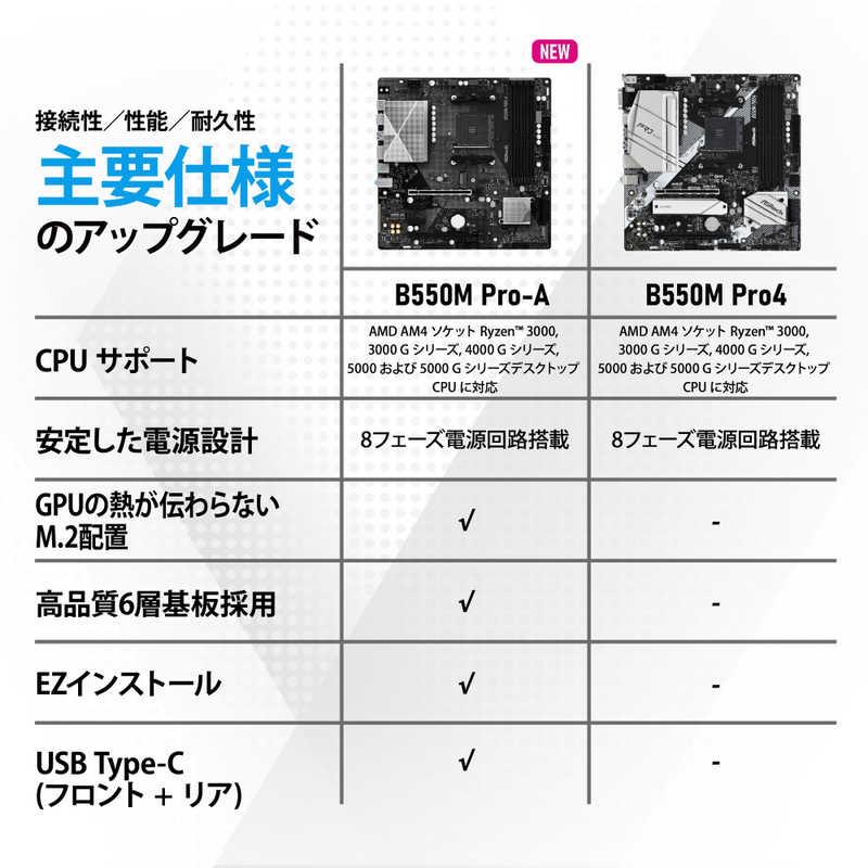 ASROCK　B550M Pro-A ［MicroATX］　B550MPro-Aの画像