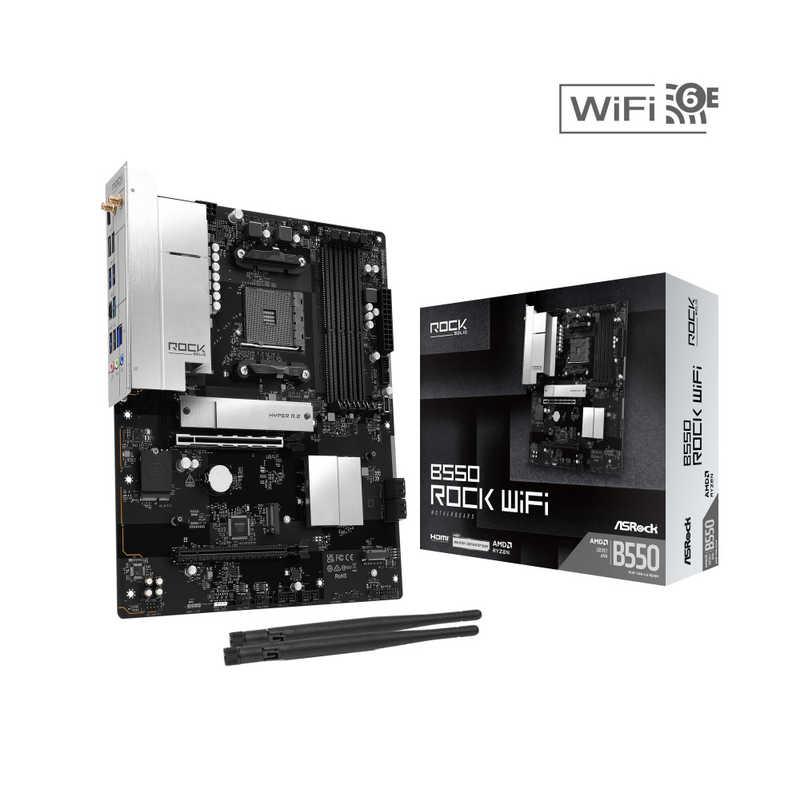 ASROCK マザーボード(Socket AM4) B550RockWiFi : コジマYahoo!店