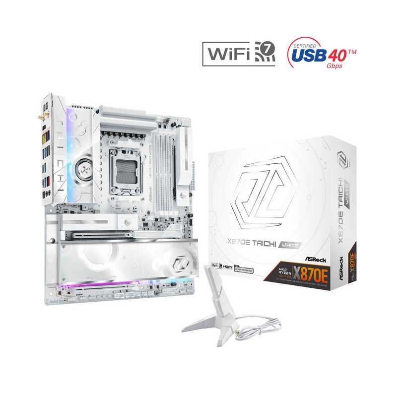 ASROCK マザーボード(Socket AM5) ［Extended ATX］ ホワイト X870E