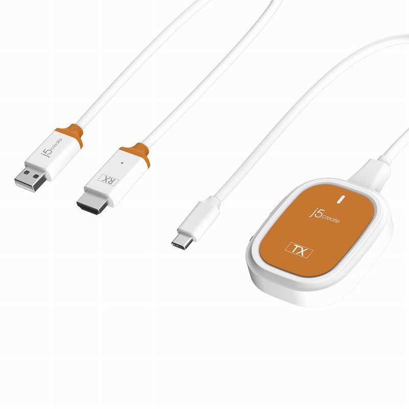 J5　ScreenCast USB-C Wireless Display ホワイト　JVAW61_1