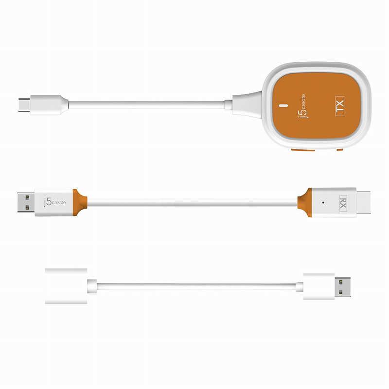 J5　ScreenCast USB-C Wireless Display ホワイト　JVAW61_2