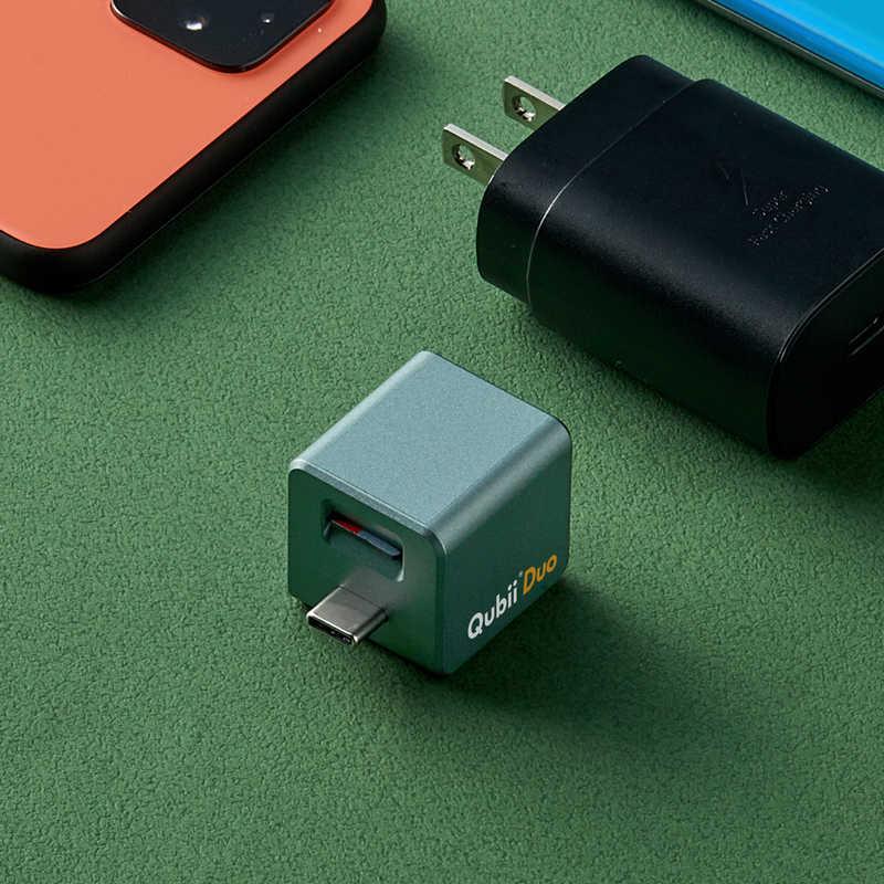 Qubii Duo USB-Cミッドナイトグリーン&microSDカード　セット HP__DuoC-white_128GB.jpg?v=