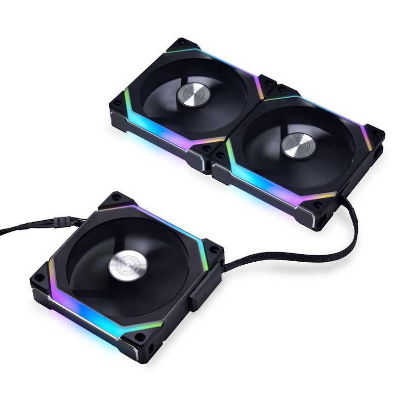 LIANLI ケースファン x 3 ［ 120mm / 2000RPM ］ UNI FAN SL120 V2 BK 