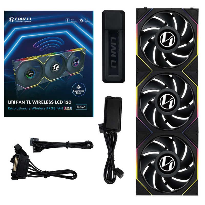 LIANLI UNI FAN TL LCD Wireless 120 BK Triple Pack ブラック UF