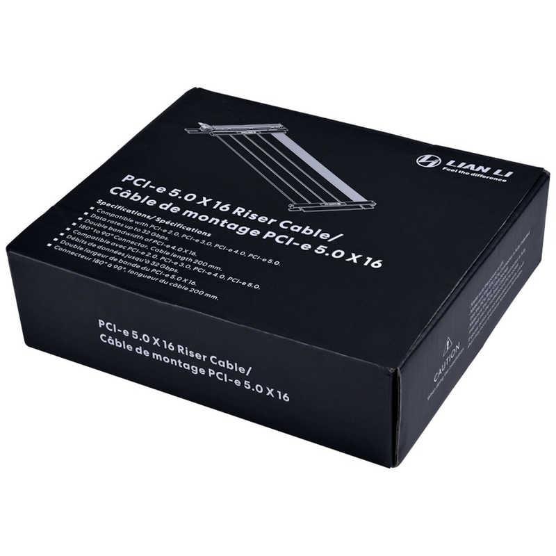 LIANLI PCケース用 ライザーケーブル PCI-e 5.0 200mm ブラック PW-PCI