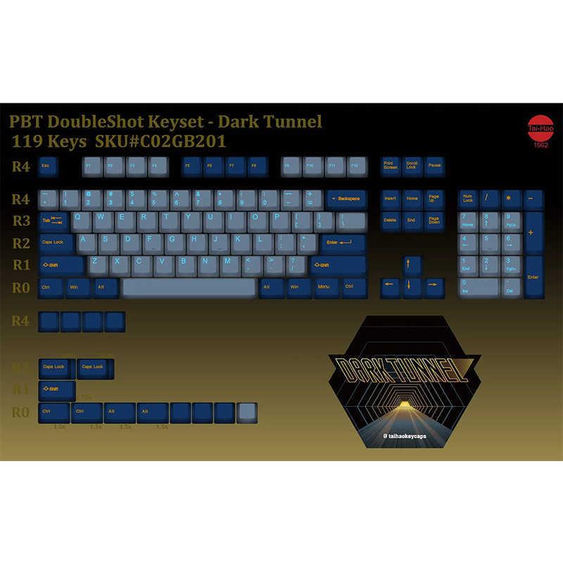 Tai-Hao Dark Tunnel PBT Type Keycap set ゲーミングキーキャップ th