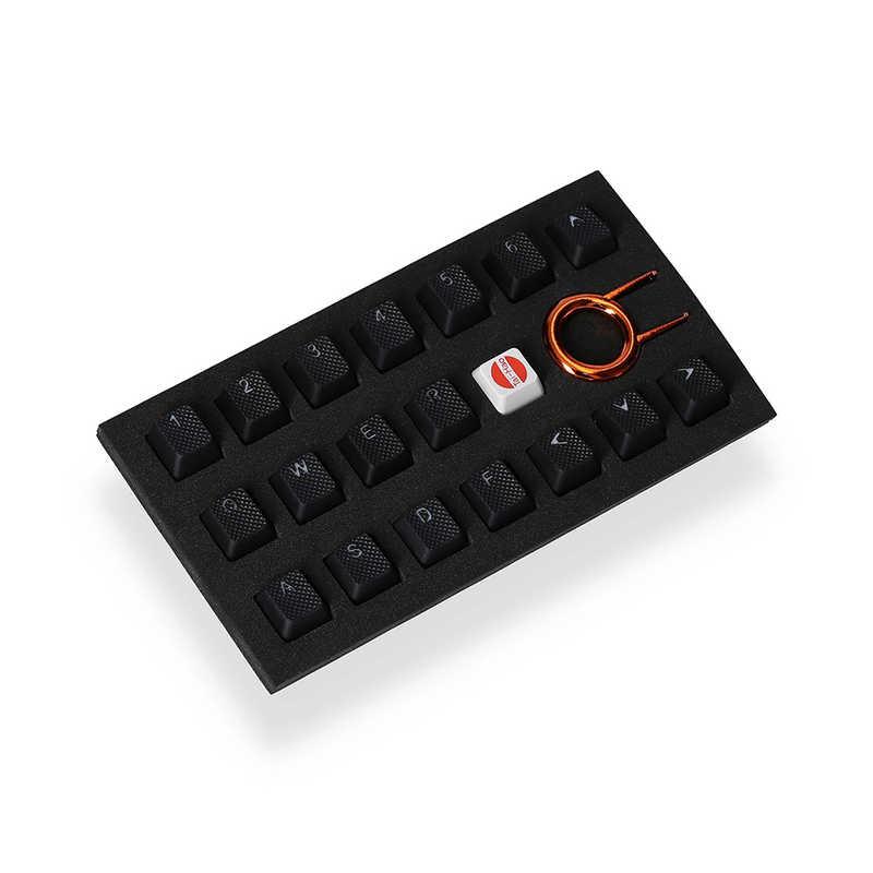 Tai-Hao Rubber Gaming Backlit Keycaps-18 keys Black ゲーミングキー