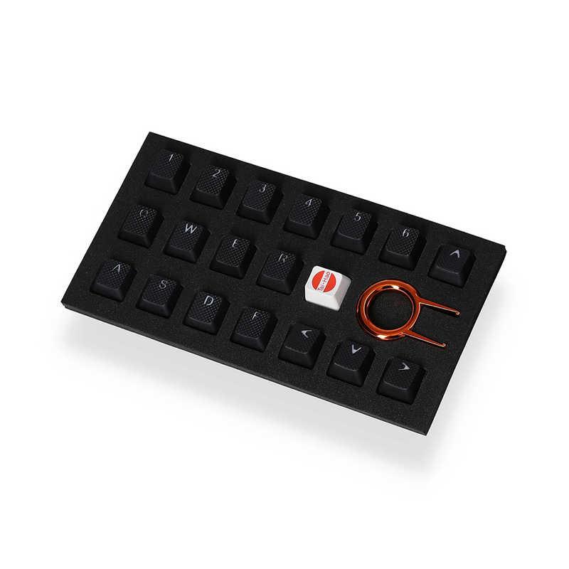 Tai-Hao Rubber Gaming Backlit Keycaps-18 keys Black ゲーミングキー