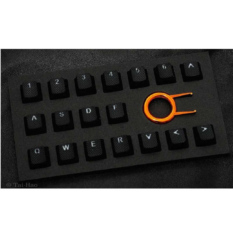 Tai-Hao Rubber Gaming Backlit Keycaps-18 keys Black ゲーミングキー