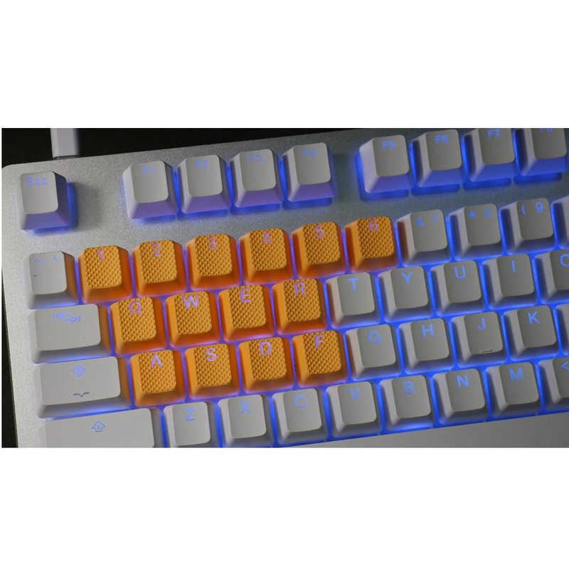 TaiHao ゲーミングキーキャップ thrubberkeycapsneonorange18 ネオンオレンジ