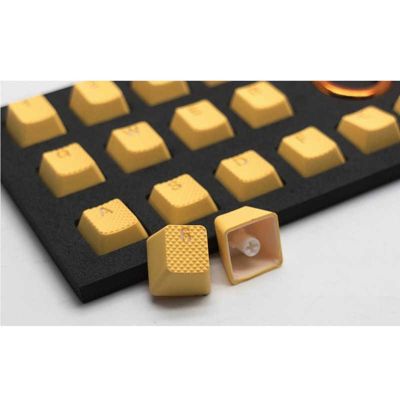 TaiHao ゲーミングキーキャップ thrubberkeycapsneonorange18 ネオンオレンジ