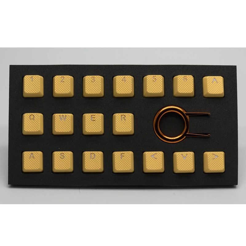 TaiHao ゲーミングキーキャップ thrubberkeycapsneonorange18 ネオンオレンジ