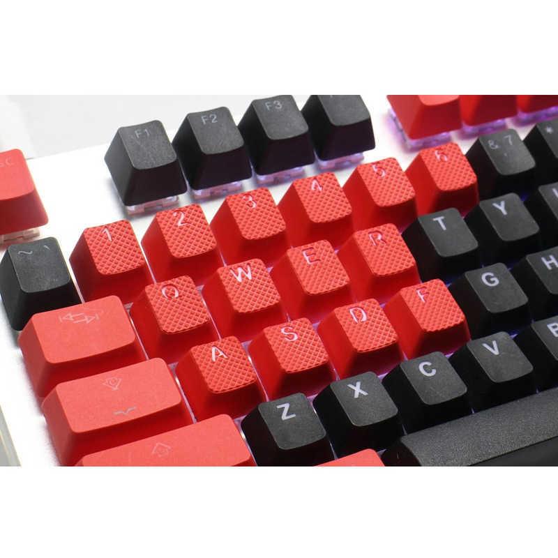 Tai-Hao ゲーミング ラバーキーキャップ バックライト透過 レッド 18