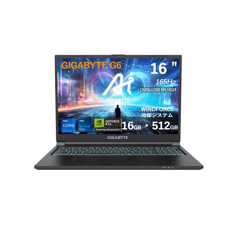 GIGABYTE ゲーミングノートパソコン G6 24(RTX 46) KF-H3JP853KH GIGABYTE ゲーミングノートパソコン G6 24(RTX 46) KF-H3JP853KH