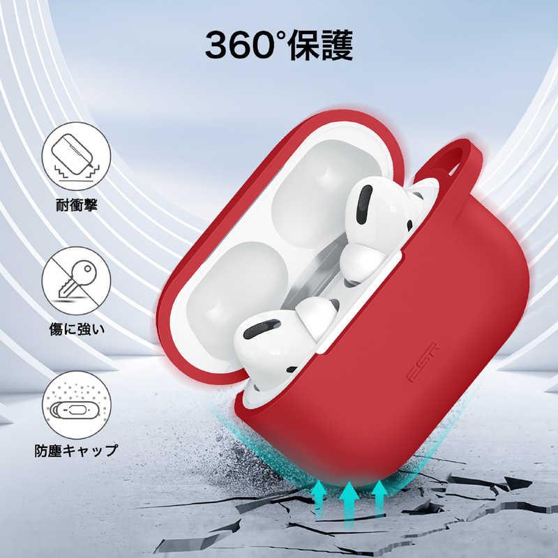 ESR　AirPods Pro 第2/1世代(2022/2019)対応 耐衝撃シリコンケース レッド　BOUNCECASE｜y-kojima｜03