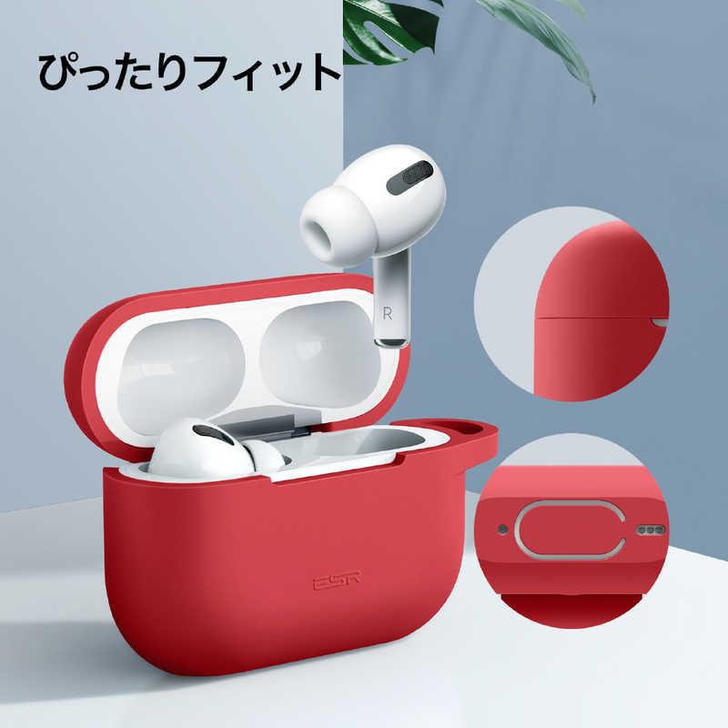 ESR　AirPods Pro 第2/1世代(2022/2019)対応 耐衝撃シリコンケース レッド　BOUNCECASE｜y-kojima｜04