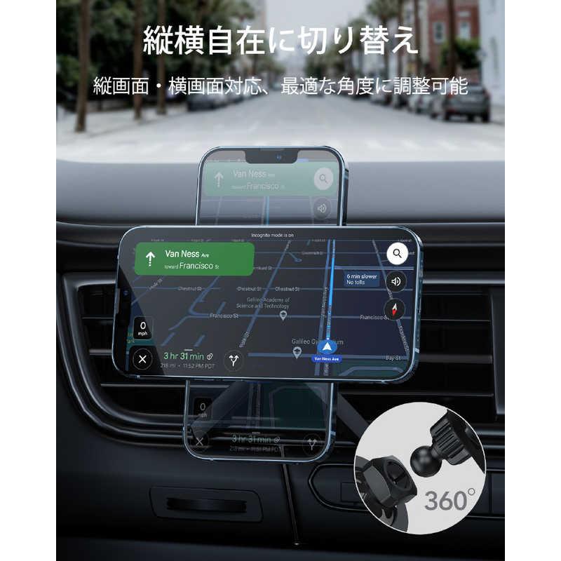 ESR　MagSafe対応 超強力磁石 HaloLock 車載スマホホルダー ESR Black ESRHaloLockMagneticCarPhoneMount　MagnetCarMount｜y-kojima｜06