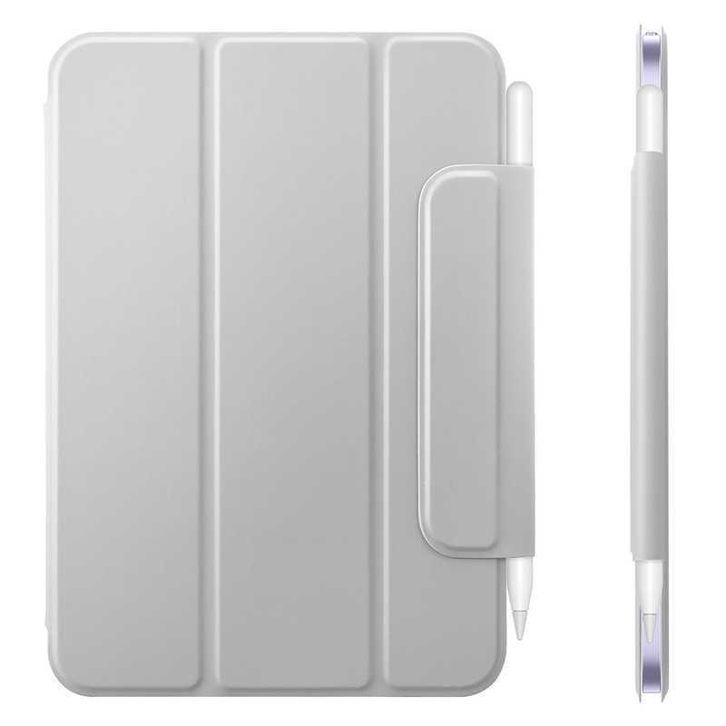 ESR　iPad mini 第6世代ケース  Pencil収納折りたたみ式マグネットケース ESR Silver Grey 　ReboundMagneticCase｜y-kojima｜04