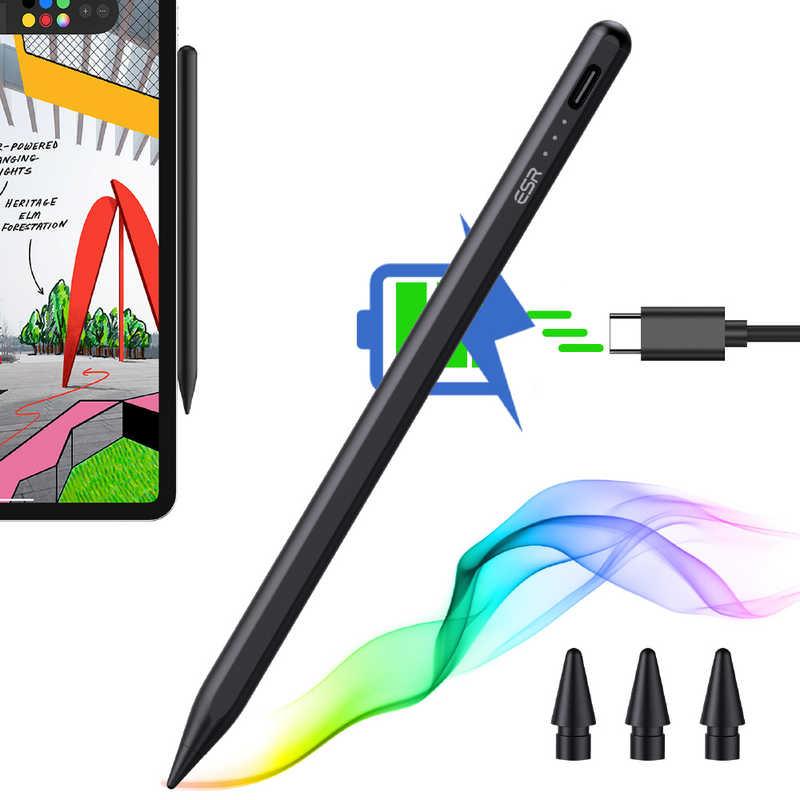 ESR 〔タッチペン：iPad用/USB-C充電式〕 Digital Pencil ブラック