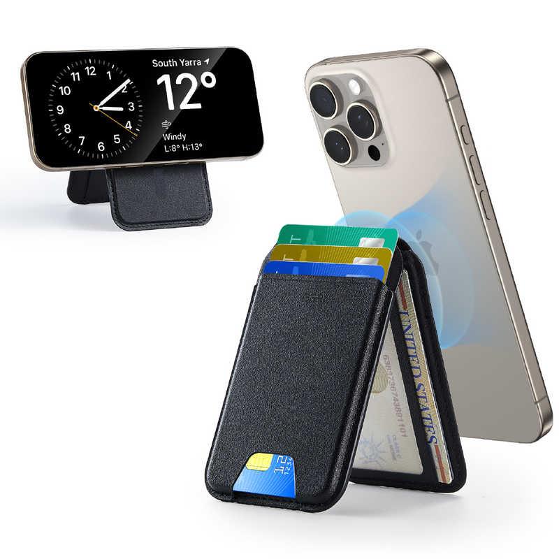 ESR マグネット式スマホスタンド MagSafe対応 カードケース スマホ