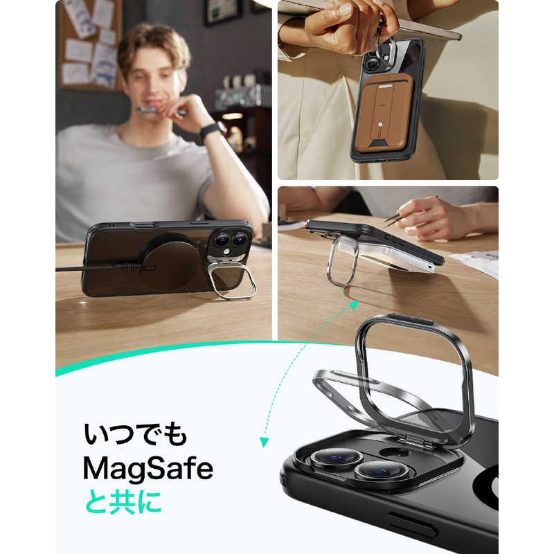 ESR iPhone 16 Plus(6.7インチ)スタンド付ハイブリッドケース Clear