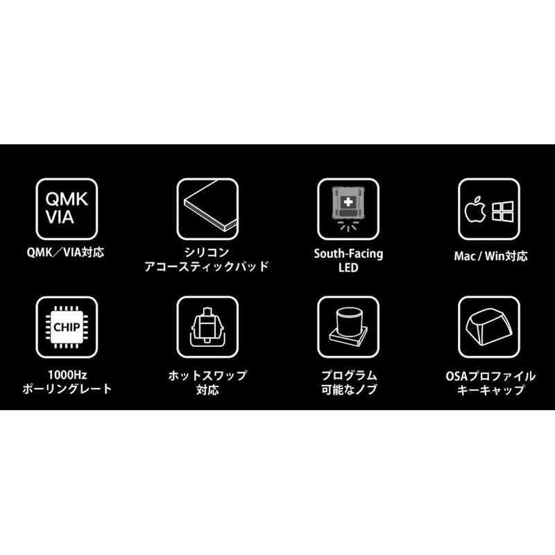 キークロン　キーボード V1 RGB(茶軸) ［有線 /USB (TypeC)］　V1C3US Keychron to RGB Type Pro 組み立て済みバージョン x1 V1 茶軸 TypeC ノブバージョン US配列 テンキーレス LED また SouthFacing RGBライトは OEMの高さでSA形状 透過しません 32ビット STM32L432 128KBフラッシュ キーキャップ含まず キーボードには下記を含みます：PCBx1 スティールプレートx1 吸音フォームx1 ダブルショットPBTキーキャップ Proスイッチx1set スイッチプラーx1 キーキャッププラーx1 ねじ回しx1 facing ご不在連絡票 周辺機器 キーボード