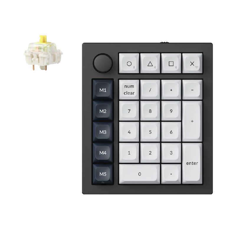 Keychron Q0 Max ワイヤレスメカニカルテンキー バナナ軸 キークロン テンキー Q0 Max RGB ライト(バナナ軸ホットスワップ