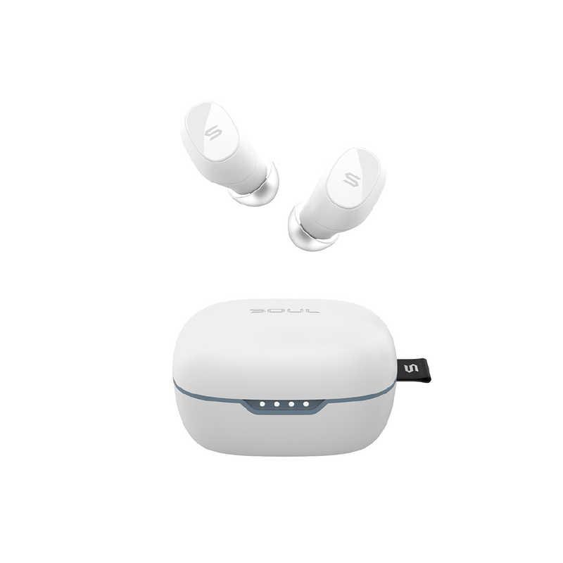 SOUL ワイヤレスイヤホン 本体 ホワイト SOUL 完全ワイヤレスイヤホン S-MICRO20 ［ ワイヤレス(左右分離