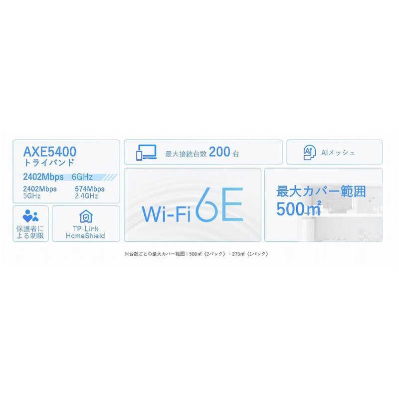 TP-Link TPLINK Deco XE75 1P WiFi6E AIメッシュ 2402+2402+574Mbps