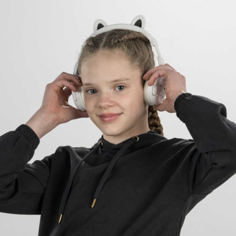 ONANOFF　子供向けワイヤレスヘッドホン ［リモコン・マイク対応/φ3.5mmミニプラグ］　BuddyPhones PlayEars+ BEAR_5