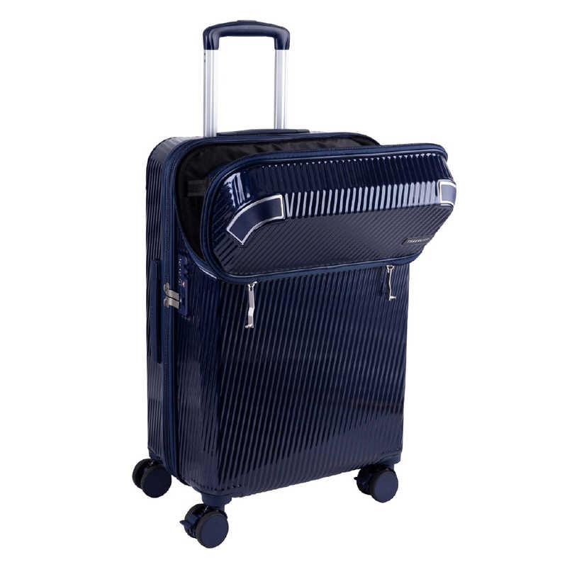 　TRAVELIST スーツケース アクセル Mサイズ トップオープン ストッパー 拡張機能付き 宿泊目安：5泊〜1週間 [TSAロック搭載 / 51L] ネイビー　76-25202_5