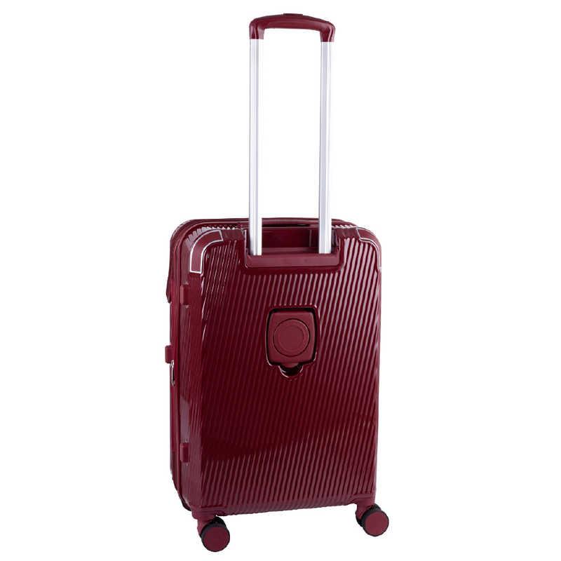 トラベリスト　トップオープン型キャリー ストッパー付 無料預入 ( Mサイズ ) アクセル ［ TSAロック搭載 ］ ワイン　76-25203 トラベリスト トップオープン型キャリー ストッパー付 無料預入 ( M